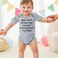Unicomidea Newborn Baby Outfits One-Piece Funny Jumpsuit Infant Short-Sleeve Bodysuit Cool Letter Of Dont Look At Me That Smell