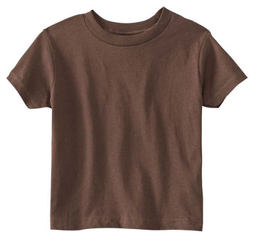 Rabbit Skins Toddler'S 5.5 Oz. Jersey Short-Sleeve T-Shirt, 2T, Brown