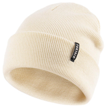 Furtalk Toddler Beanie Baby Boys Girls Beanies Kids Knit Winter Hats For 0-8 Years Beige