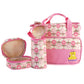 Imountek Diaper Bags Tote,5Pcs Baby Diaper Convertible Baby Bags With Changing Pad & Insulated Pockets For Mom, Multifunction Mo