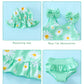 Mioglrie Toddler Bathing Suit Girl 3T 4T Swimsuit Girls Toddler Beach Swim Suit 2 Piece Green Dasiy Bikini Summer Swimwear Tanki