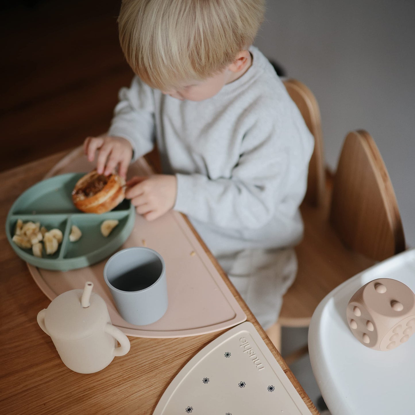 Mushie Dinnerware Cups For Kids | Made In Denmark, Set Of 2 (Powder Blue)