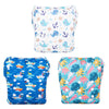 Babygoal Baby & Toddler Boys&Girls Swim Diapers, Reusable Adjustable Washable One Size Fits 6M-3T Gifts And Swimming Lessons 3 P