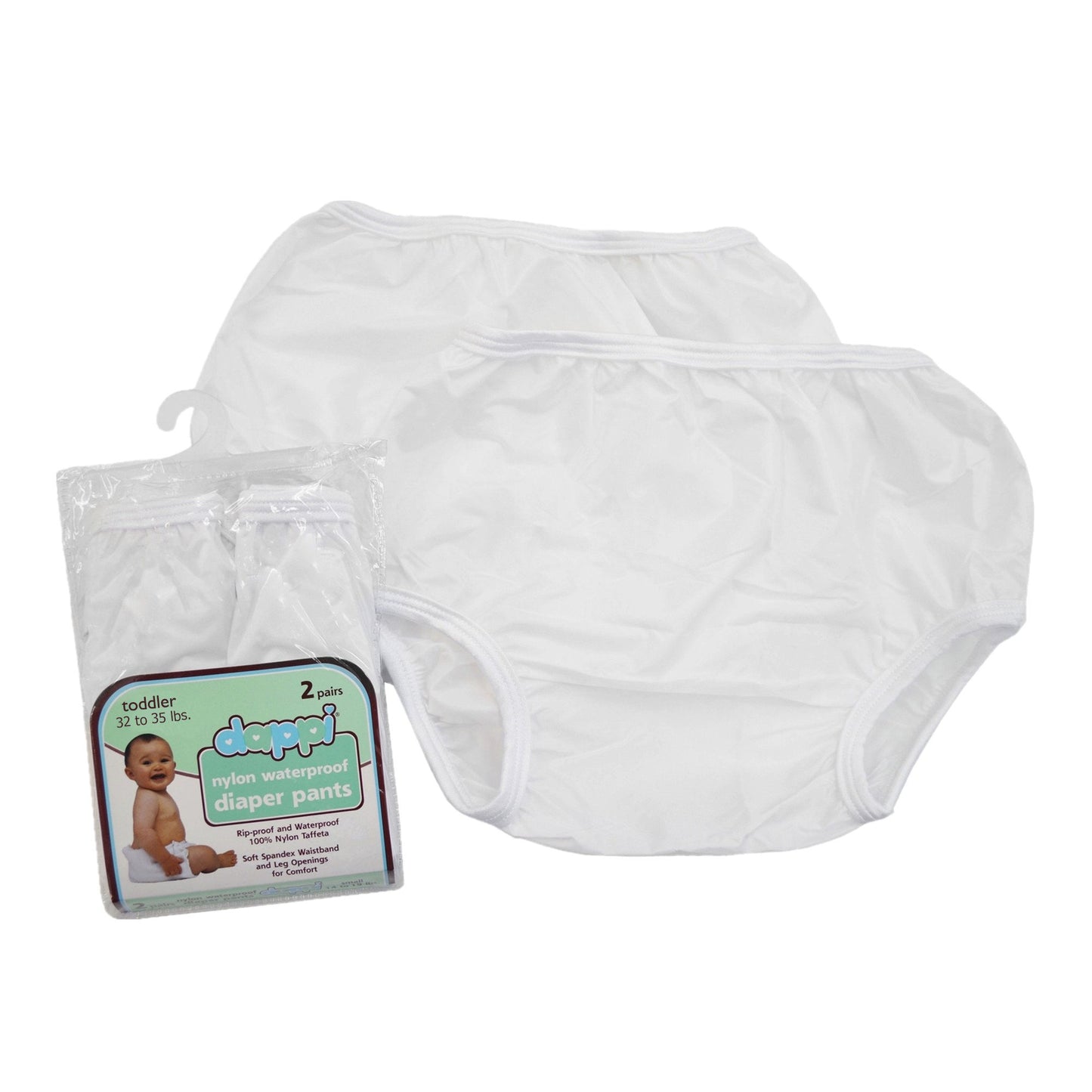 Reusable Waterproof 100% Nylon Taffeta Diaper Pants for Potty Training & Swimming, Leak-Proof & Rip-Proof, X-Large (Fits 32 - 35
