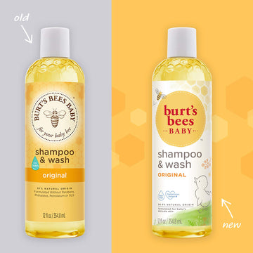 Burt'S Bees Baby Shampoo & Wash, Original Tear Free Baby Soap - 12 Ounce Bottle