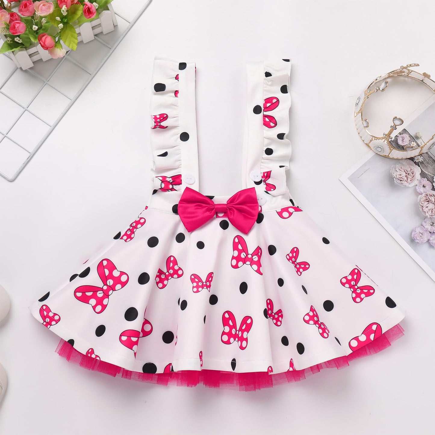 Ibtom Castle 2Nd Birthday Outfit Girl: Toddler Girl Halloween Dress - Baby Infant T-Shirt Mini Tutu Skirt Headband Cake Smash Ph