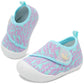FEETCITY Wide Baby Shoes Infant First Walking Shoes Newborn Cirb Shoe Barefoot Baby Sneakers Boys Girls Purple Green
