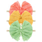 Lanmerry Lace Big Bows Baby Headbands Elastic Hairbands Hair Bows Children Soft Hair Accessories Newborn Infant Toddlers Yellow