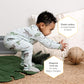 Burt'S Bees Baby Baby Boys Pajamas, Zipfront Nonslip Footed Pjs, Organic Cotton Baby And Toddler Sleepers, Happy Herbivores, 24