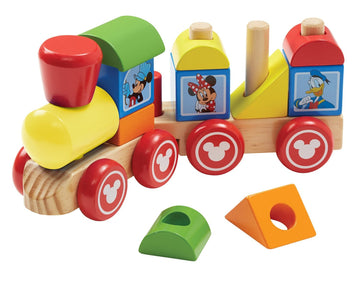 Melissa & Doug Disney Mickey Mouse and Friends Wooden Stacking Train (14 pcs)