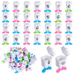 Yaomiao 30 Pcs Teeth Storage Box Lovely Baby Milk Tooth Organizer Container Teeth Saver Save Box with Expression Case Gift for K