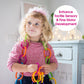 Edushape Sensory Linkets Baby Toy, 12 pieces - Vibrant Colorful and Unique Textured Linking Toys - Enhances Cognitive Developmen