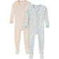Gerber Unisex-Baby 2-Pack Footed Pajamas, Farm, 3-6 Months
