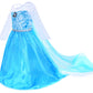 Party Chili Princess Costumes Birthday Party Dress Up For Little Girls With Wig,Crown,Mace,Gloves Accessories 4T 5T (120Cm)