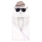 Hudson Baby Unisex Baby Cotton Animal Face Hooded Towel, Handsome Bear, One Size