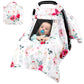Car Seat Covers For Babies Girl, Winter Carseat Seat Cover For Newborns, Carseat Canopy Cozy & Warm Cover, Carrier Cover With Pe