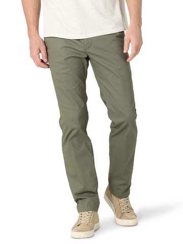 Lee Mens Performance Series Extreme Comfort Slim Pant, Muted Olive, 32W X 30L