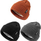 Zuppad Baby Beanie Hat 3 Packs Toddler Girls Boys, Baby Hats Winter Warm Knitted Thermal With Fleece Lining, Kids Winter Hat Col