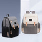 Diaper Bag Backpack Large Capacity For Baby Care Wide Open Design And Waterproof Fabric For Mom Dad (New White Grey)