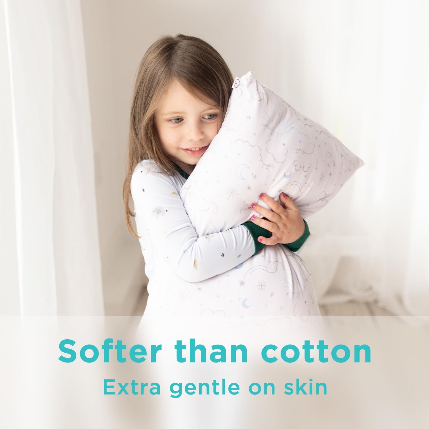 Littlehippo Toddler Pillow With Bamboo (Viscose) Pillowcase - 13X18 Hypoallergenic Toddler Pillow For Sleeping, Kids, Travel, Mi