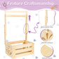Vibaruta Wooden Crate Basket, Baby Storage Crate Closet With Adjustable Handle, Basket For Baby Shower Gifts (Natural)