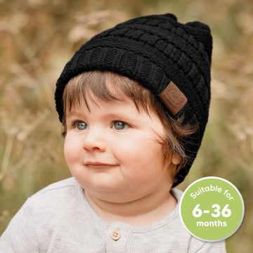 3-Pack Baby Beanies, Baby Hats - Newborn Hats, Baby Boy Hats, Baby Girl Hats For Winter (Urban)