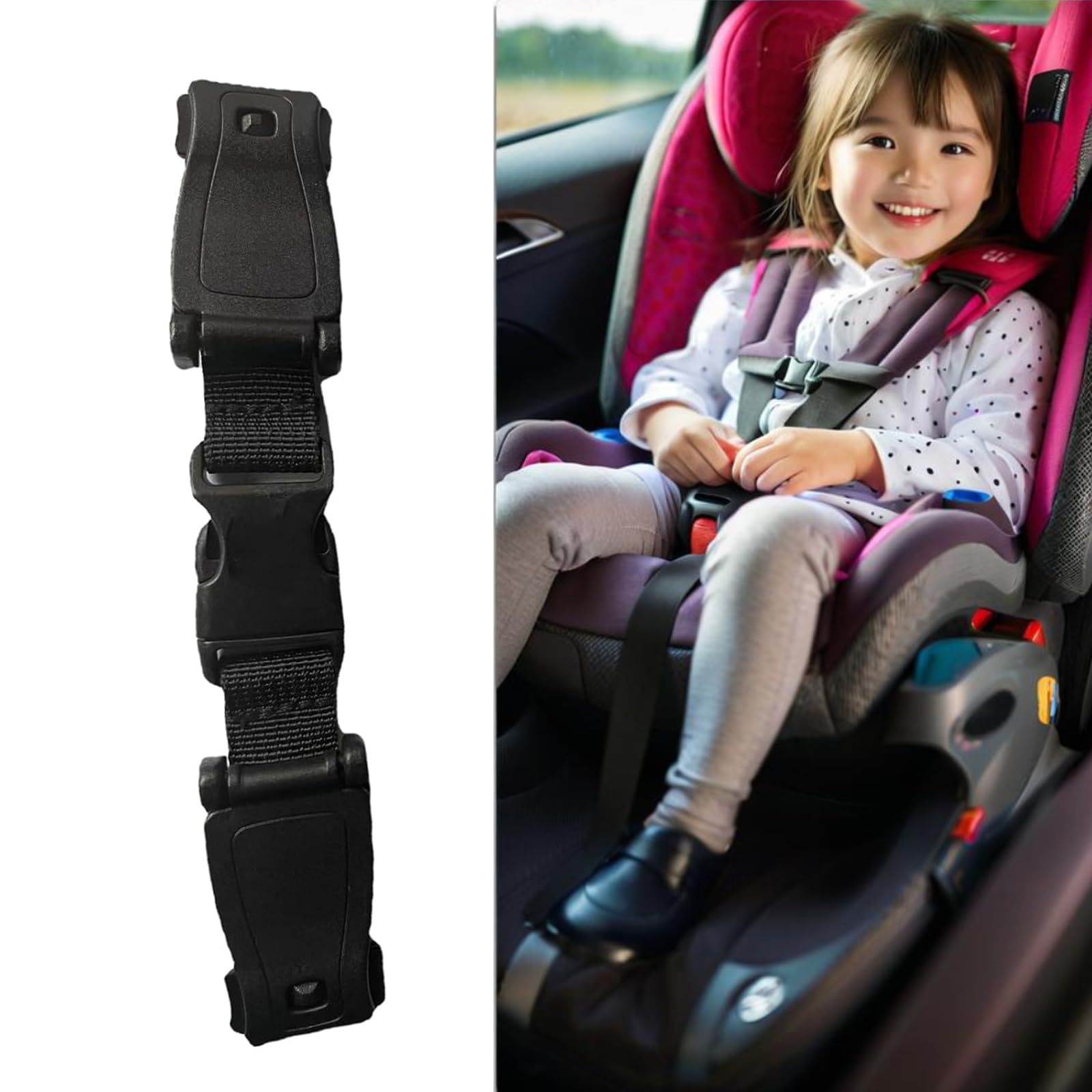 Seat Chest Harness Clip,Anti Escape Car Seat Strap Baby Harness Chest Clip,Baby Anti-Slip Safety Strap,For Car Seats,Strollers,H