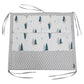 Baby Crib Hanging Storage Bag with 9 Pockets Baby Cot Toy Diaper Organizer Cotton Fabric with Foam Stuffing Crib Closet Extender