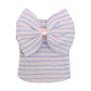 ToodiiIN Baby Sweat Soft Stripe Bowknot Knitted Hat Wrap Hair Accessories Hat