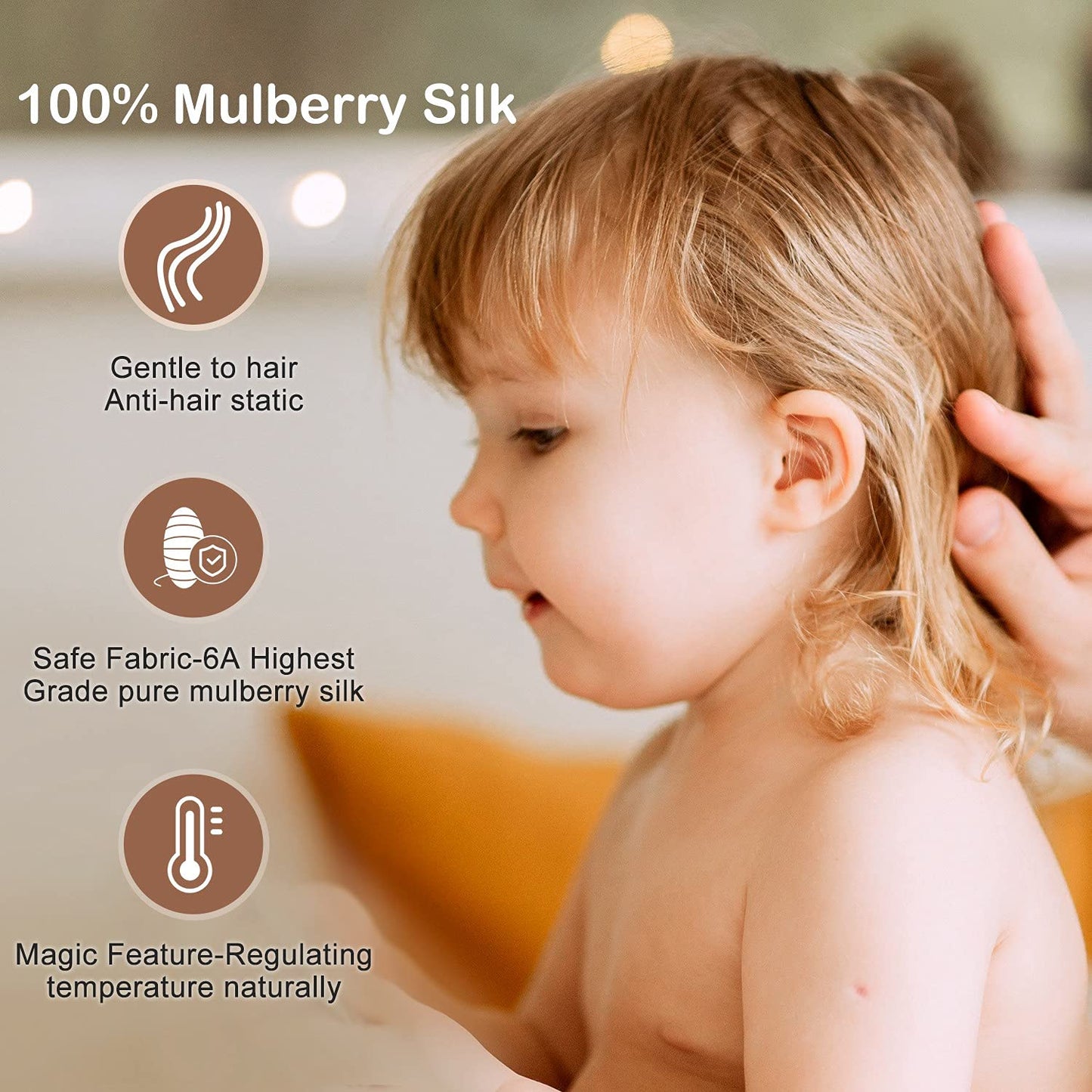 Atreebag Toddler Kids Pillowcase 100% Mulberry Silk, Hypoallergenic Soft Smooth Baby Pillow Cover Fits 13X18 12X16, Skin And Hai