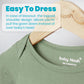 2Pk Newborn Baby Knotted Gown, Super Soft Silky Infant Long Sleeve Sleeper for Baby Sleeping with Hat or Headband (2 Packs)