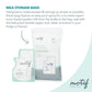 Motif Medical, Milk Storage Bags, 8 Oz Milk Freezer Bag With Easy Pour Spout, Bpa Free, Write-On Label - 100 Count