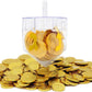The Dreidel Company Hanukkah Fillable Dreidel Transparent Clear Can Be Filled With Hanukkah Gelt Or Hanukkah Chocolate (96-Pack)