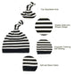 Baby Boy Hat And Mitten Set Baby Beanie For Boys Knot Newborn Hat Infant Caps Baby Accessories Fall Winter 0-6 Months 4 Pack A