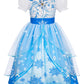 Marendyee Princess Dress For Girls Halloween Costume Outfit Sparkly Tulle Mesh Fancy Dresses Puff Sleeve Birthday Gift