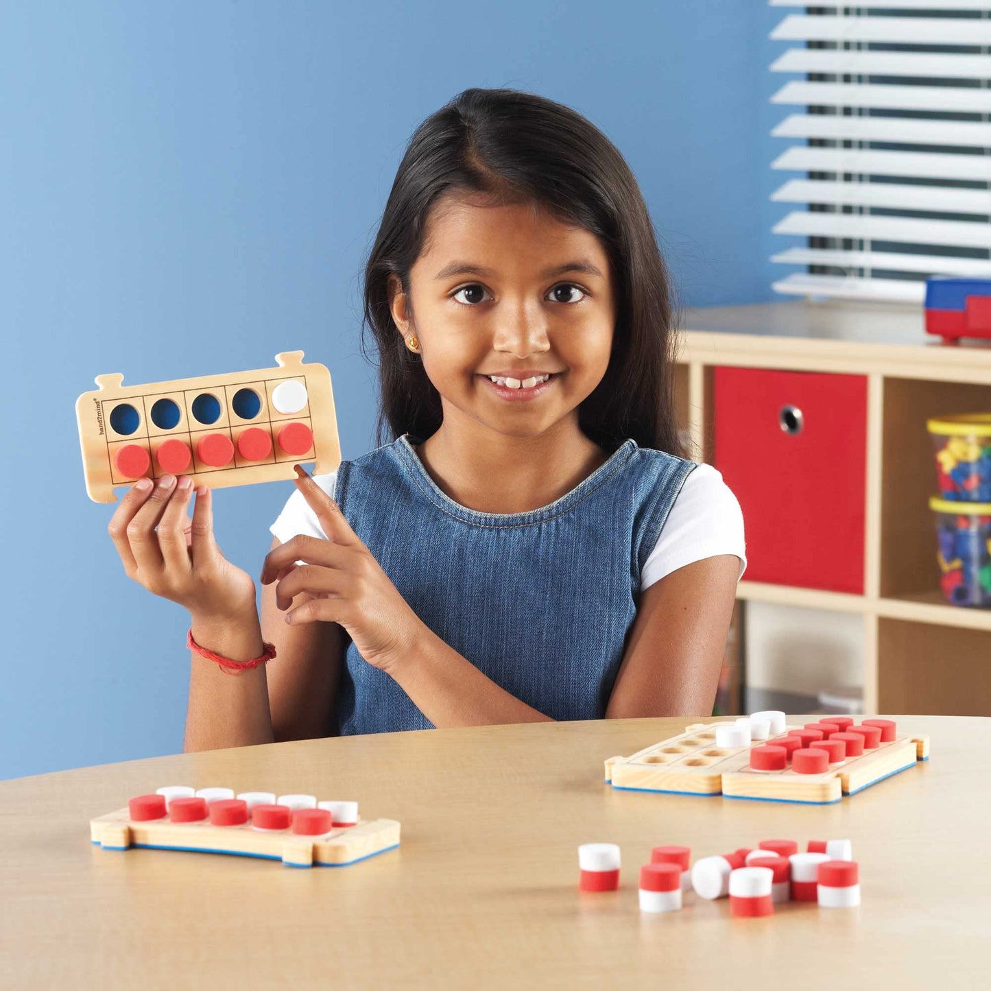 hand2mind Foam RekenRods Ten Frame Boards, Subitizing Math Games, Ten Frame Math Manipulatives, Counting Manipulatives, 10 Frame