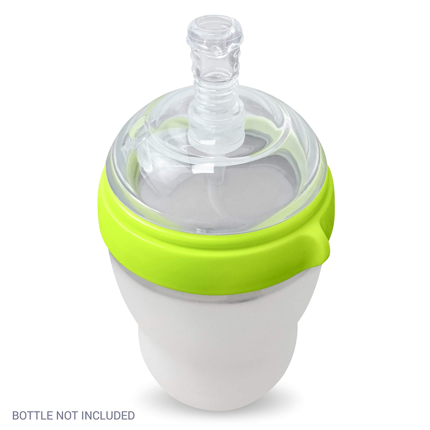 Anpei Straw Cup Straw Transitional Nipples Set Of 2 With Nipple Storage Case Compatible With Comotomo Baby Bottles, 5 Oz And 8 O