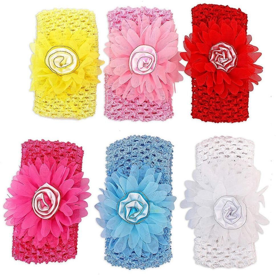 CINEX | 6 Pieces | Hair Accessory Adorable Baby Girls and Kids Hair band Random color