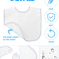 30 Pack Sublimation Blanks Baby Bibs Bulk 2 Ply Waterproof Absorbent White Bibs Unisex Baby Drool Bib With Hook And Loop Sublima
