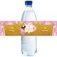 Rostyakz 32Pcs Gold Glitter Pink Water Bottle Labels, Gender Reveal & 1St Birthday Bottle Stickers, Labels For Baby Shower