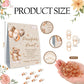 Guawubiang Winnie Pacifier Hunt Baby Shower Game, Pooh Mini Pacifiers Baby Shower Games Set, 50Pcs Brown Mini Baby Pacifiers For