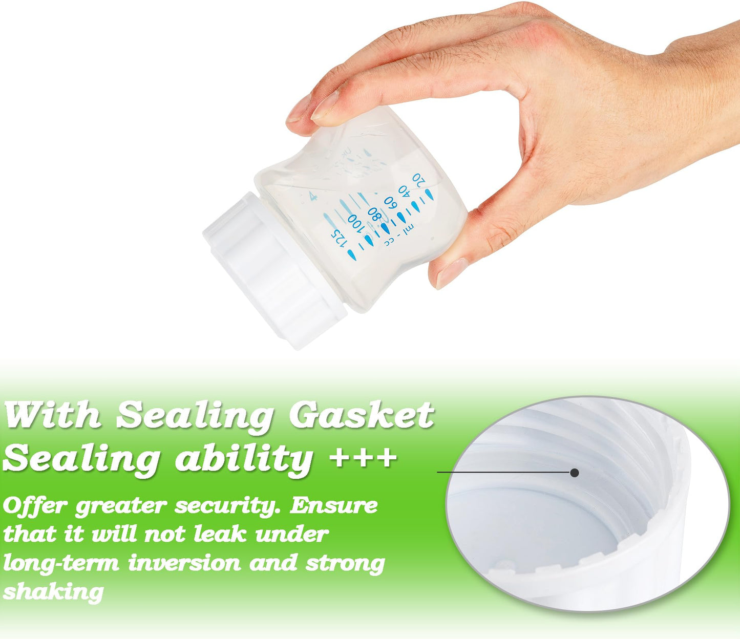 (8-Pcs) Travel Bottle Caps Compatible With Avent Bottles, Bottle Lids Replacement White