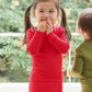 Vaenait Baby Kids Long Sleeve Sleepwear Pajamas 2Pcs Set Modal Red Xs