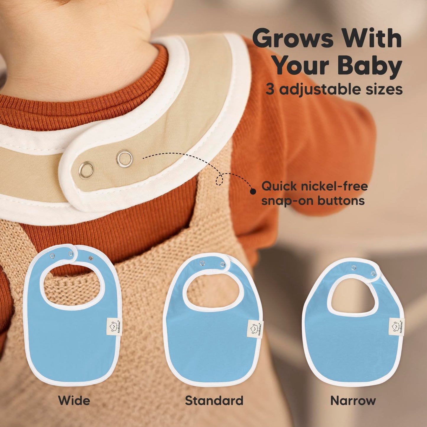 8-Pack Organic Baby Bibs For Boys, Girls - Soft Cotton Drooling And Teething Baby Bibs, Baby Girl Bibs, Baby Boy Bibs, Baby Droo