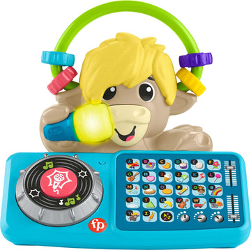 Fisher-Price Baby Learning Toy Link Squad A to Z Yak with Interactive Music & Lights for Ages 9+ Months, Compatible Only with Li