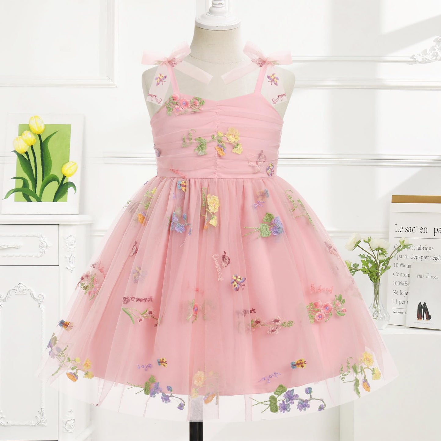 Imekis Fairy Dresses For Girls: 3Rd 4Th Birthday Cake Smash Graduation Kids Baby Smocked Easter Dress Toddler Tea Party Flower G