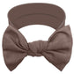 Babygiz Baby Girl Headbands-Infant,Toddler Cotton Handmade Hairbands With Bows Child Hair Accessories (Brown)