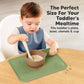 Keababies 2-Pack Silicone Placemats For Toddlers - Non Slip Suction Baby Silicone Placemat For Kids, Eating/Feeding, Easy To Cle