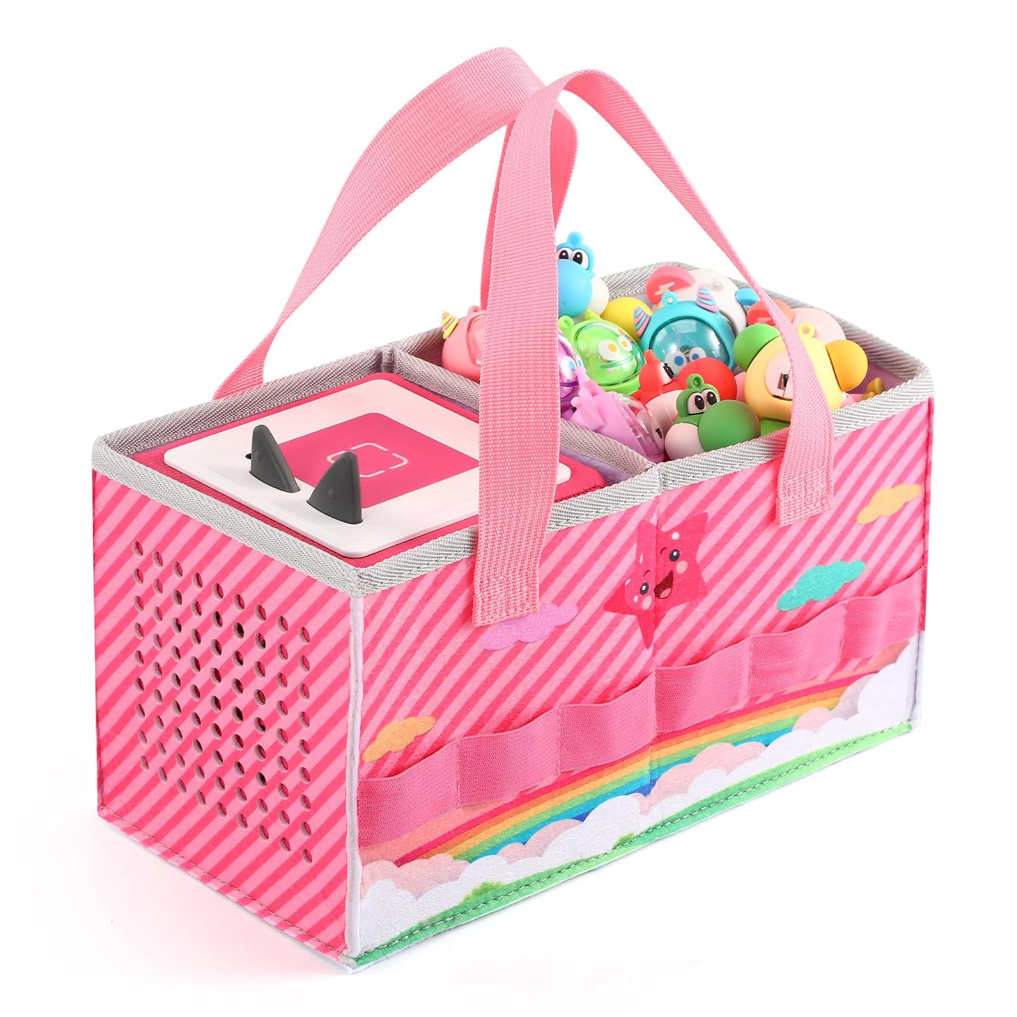 Carrying Case for Tonies Starter Set & Storage Bag for Tonies Figurine, Outdoor Hand Bag for Tonies Audio Player and Dolls Music
