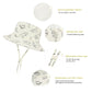 Durio Baby Girl Sun Hat Upf 50+ Sun Protection Baby Girl Hats Wide Brim Toddler Hats For Girls Boys E Beige Dinosaur 3-6 Months
